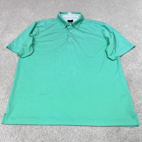 Greg Norman Polo Men’s Green Short Sleeve Size Large - Picture 1 of 13